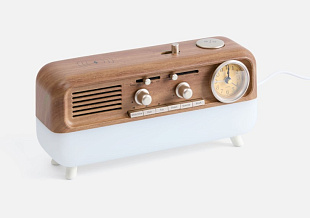 Bluetooth-колонка с беспроводной зарядкой, часами и подсветкой Multiverse, ver.2