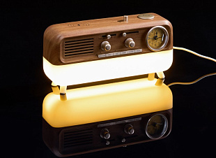 Bluetooth-колонка с беспроводной зарядкой, часами и подсветкой Multiverse, ver.2