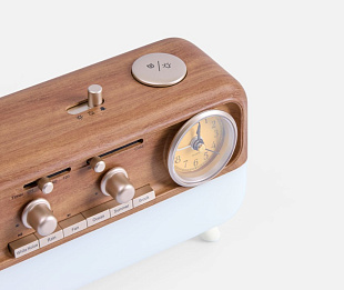 Bluetooth-колонка с беспроводной зарядкой, часами и подсветкой Multiverse, ver.2